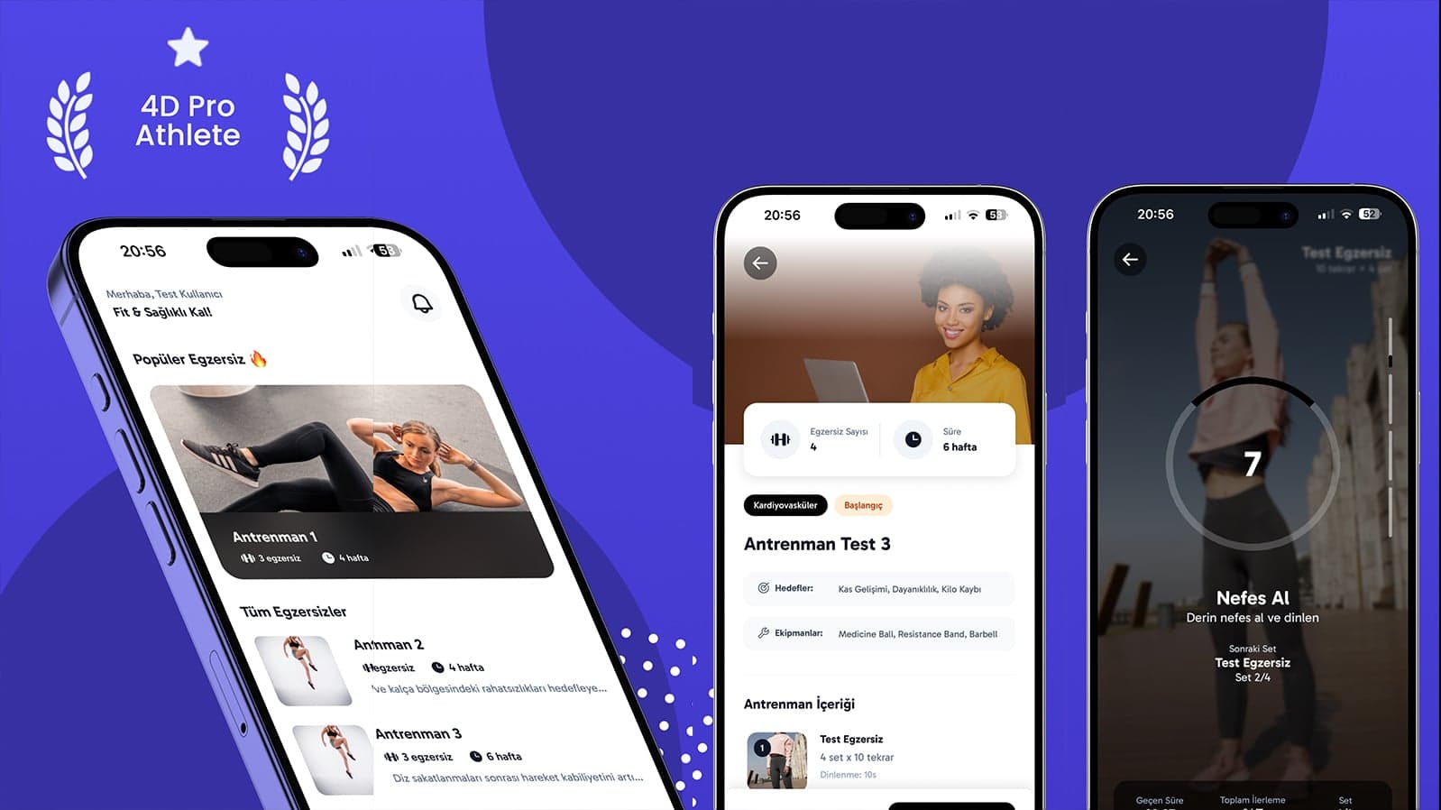 4D Pro Athlete - Kodlayanlar Mobil Uygulama projesi