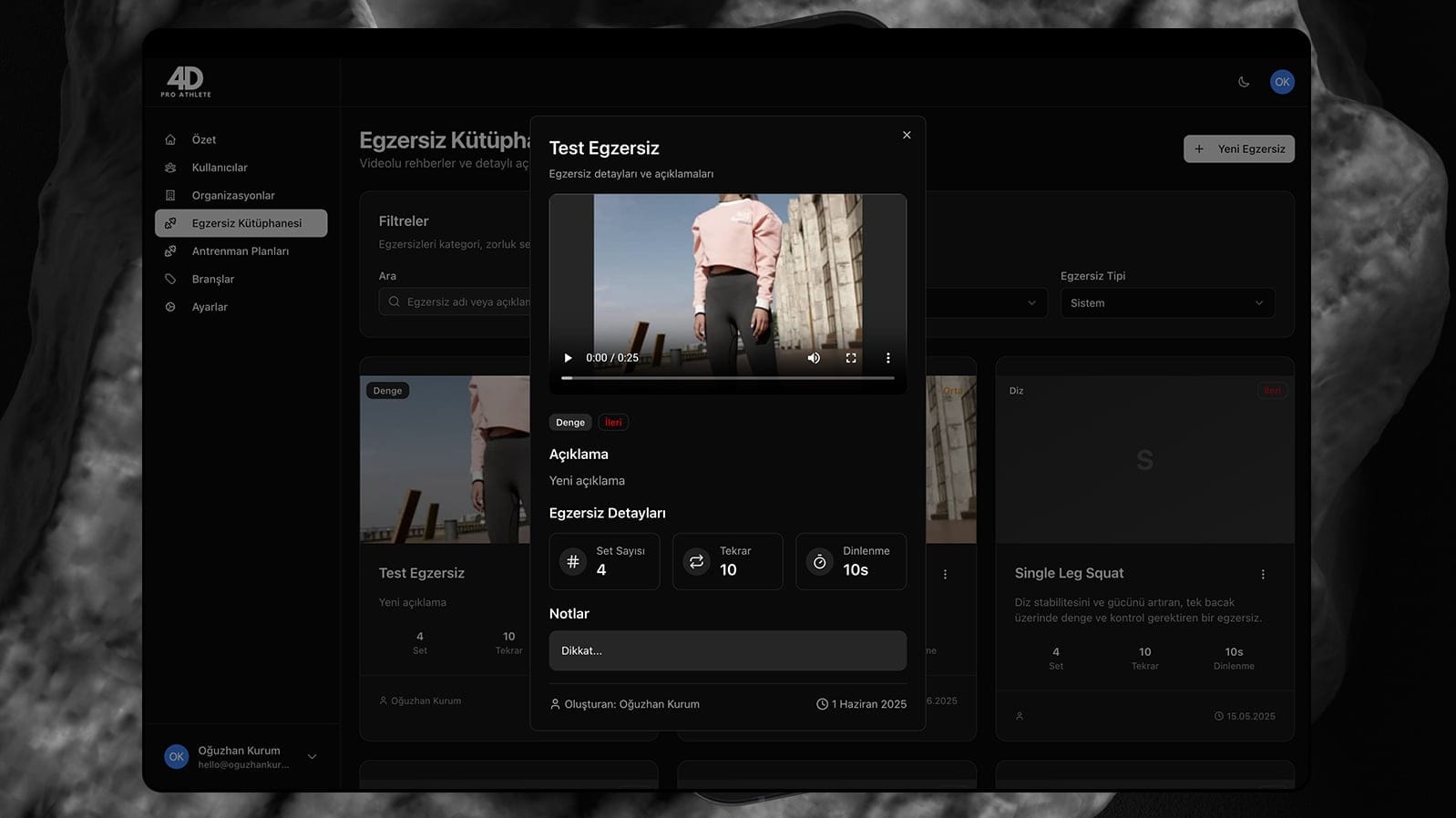 4D Pro Athlete projesi görsel 5 - Mobil Uygulama detay