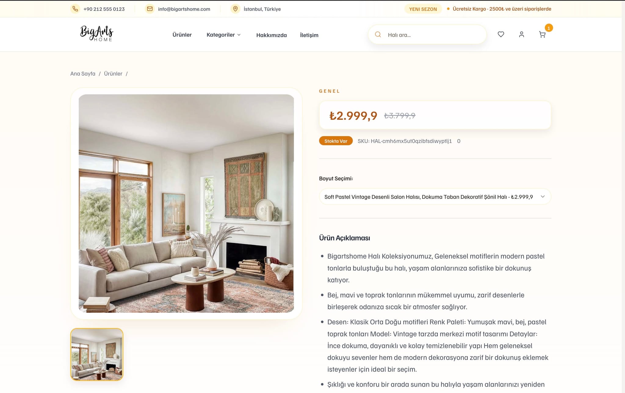 BigArts Home projesi görsel 3 - Full Stack detay