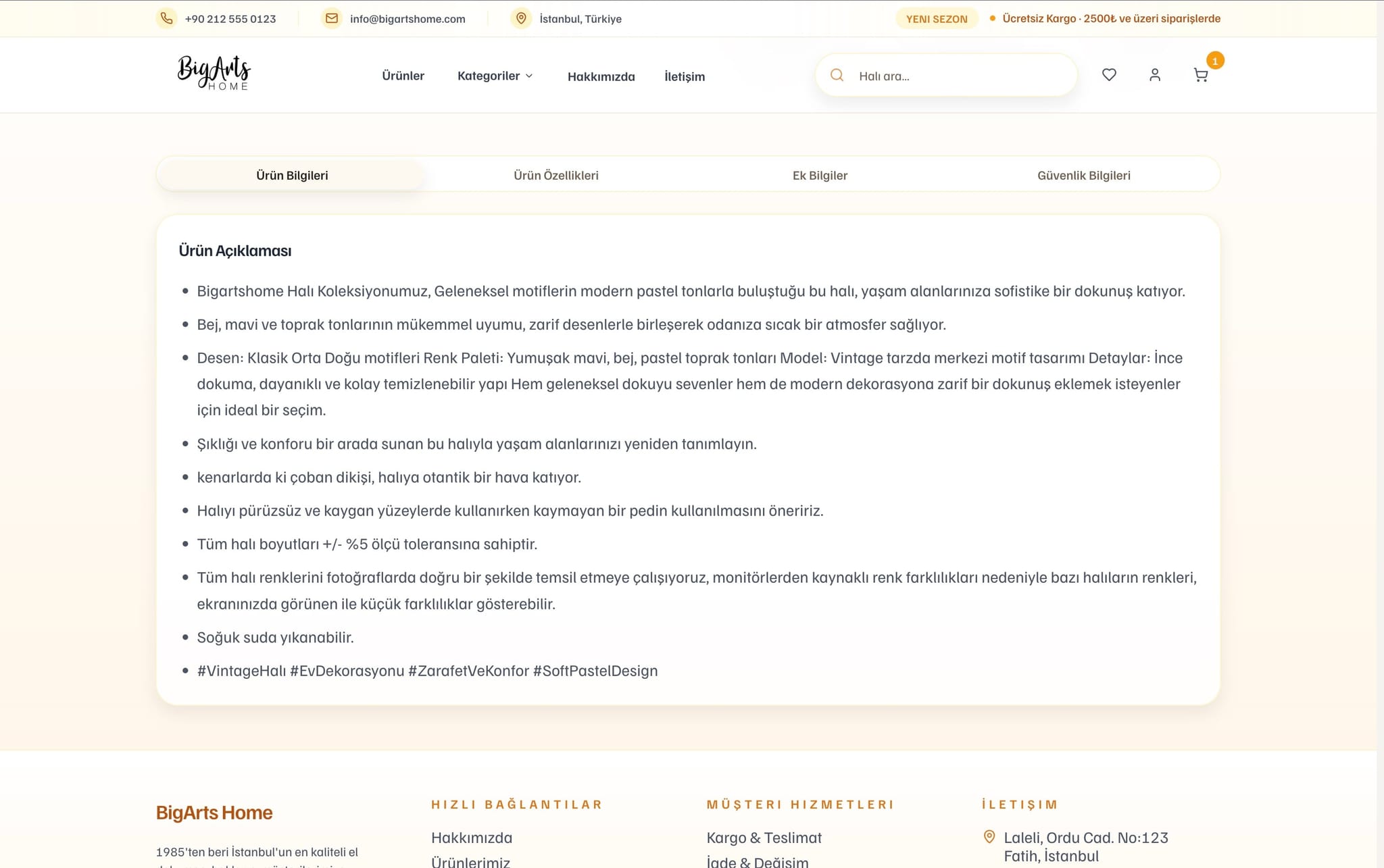 BigArts Home projesi görsel 4 - Full Stack detay