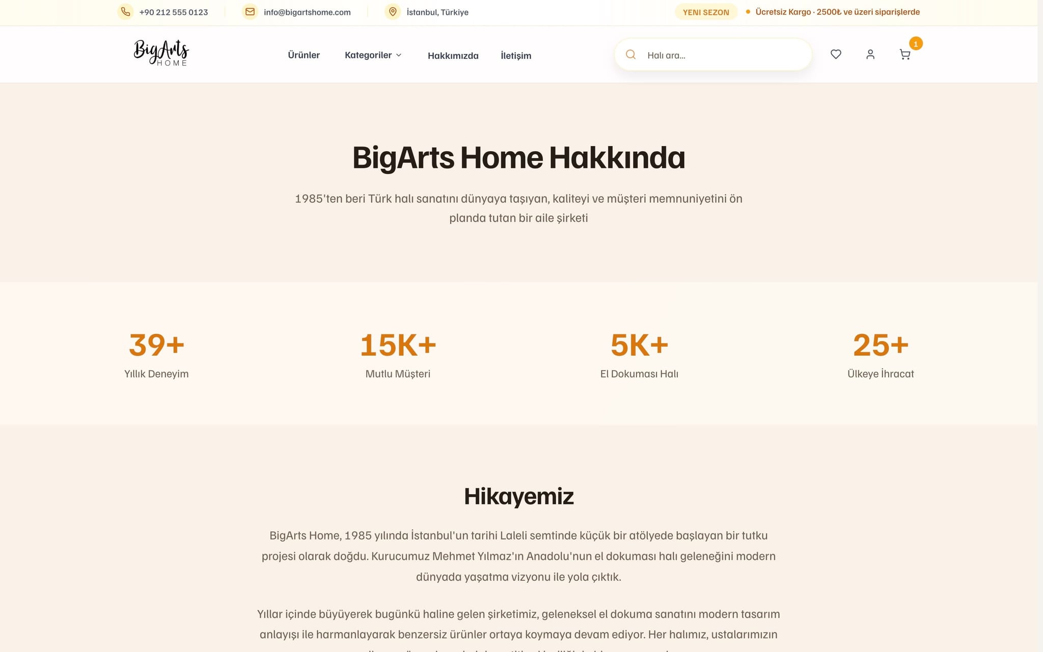 BigArts Home projesi görsel 6 - Full Stack detay