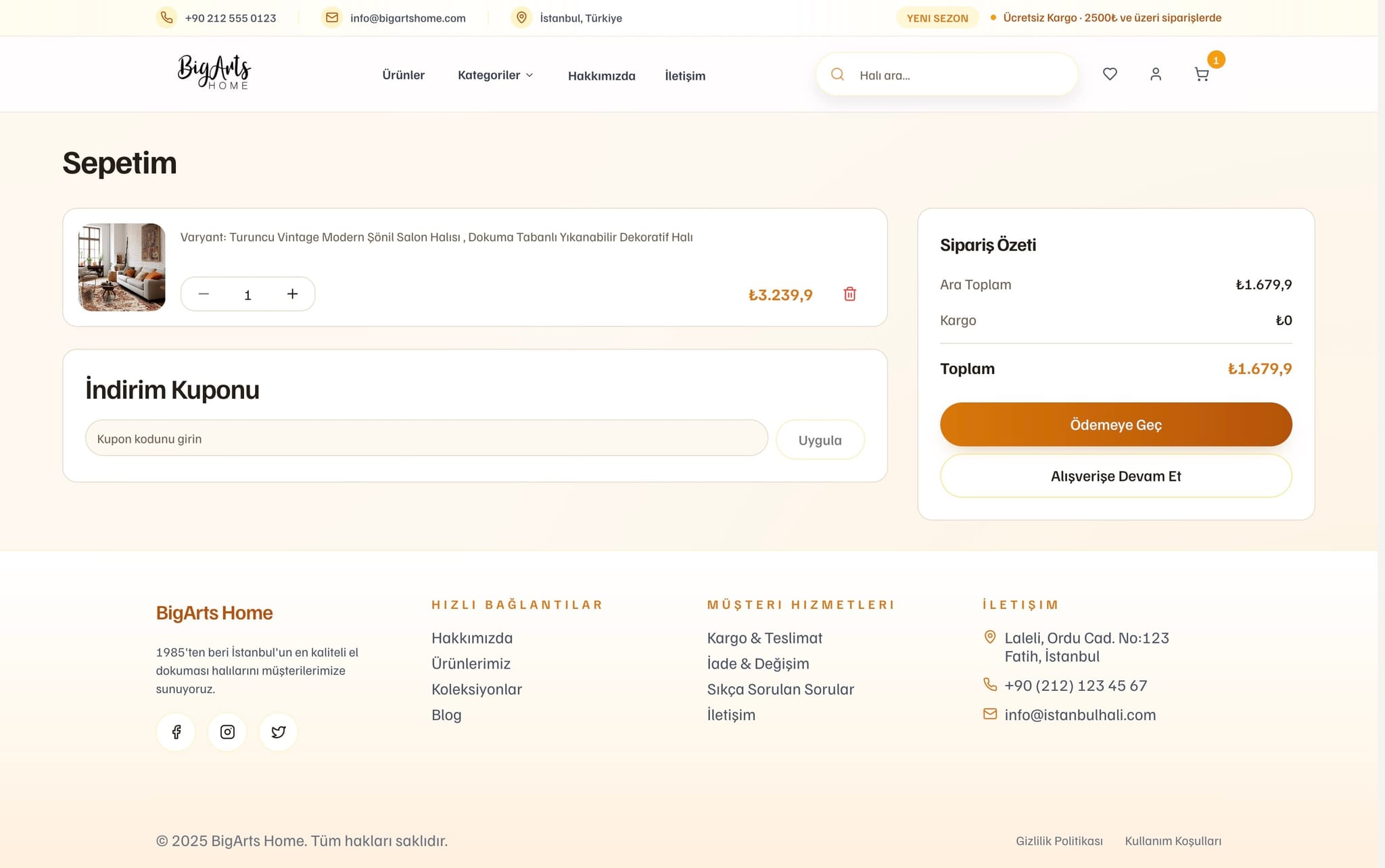 BigArts Home projesi görsel 7 - Full Stack detay