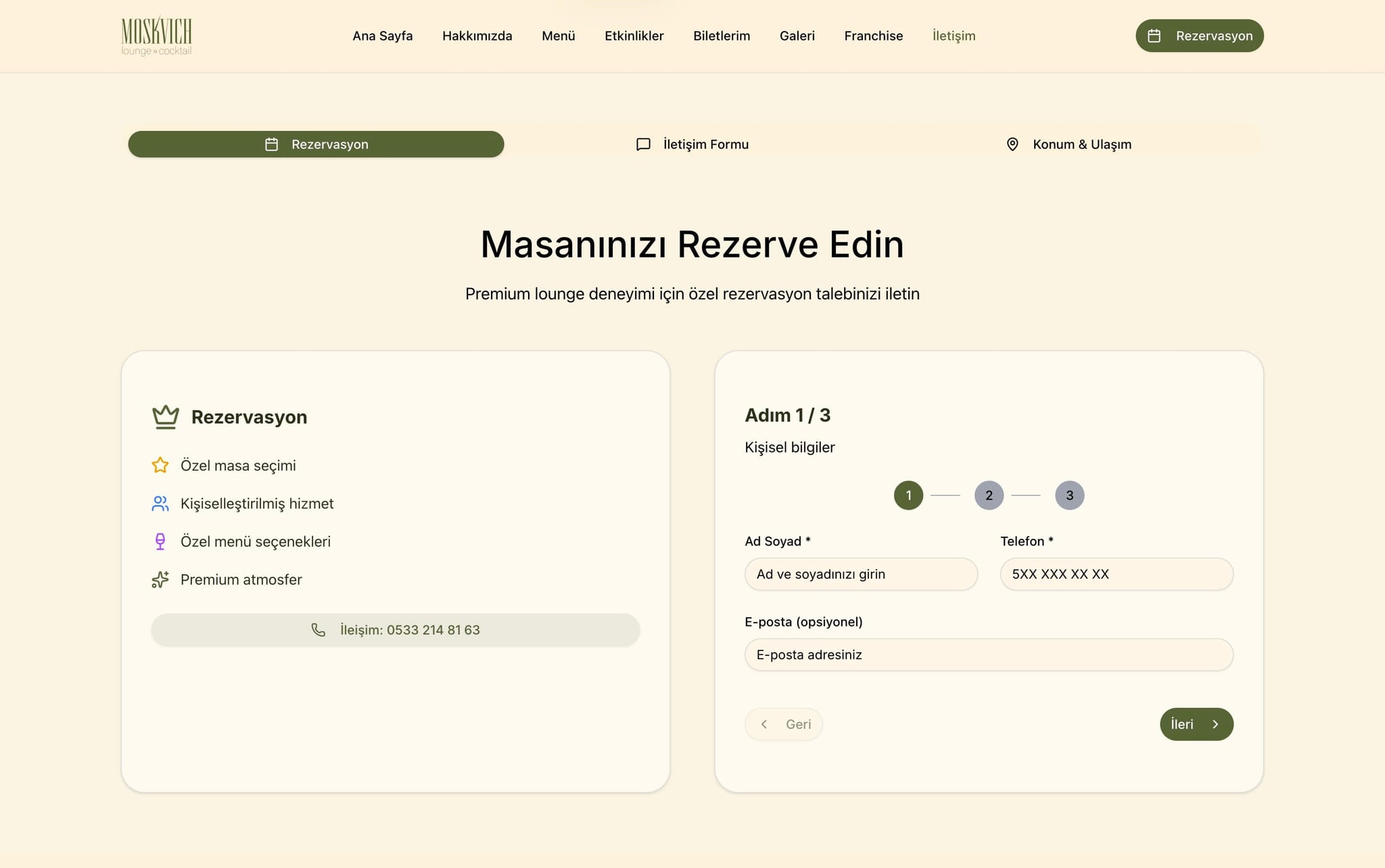 Moskvich Lounge projesi görsel 8 - Web Geliştirme detay