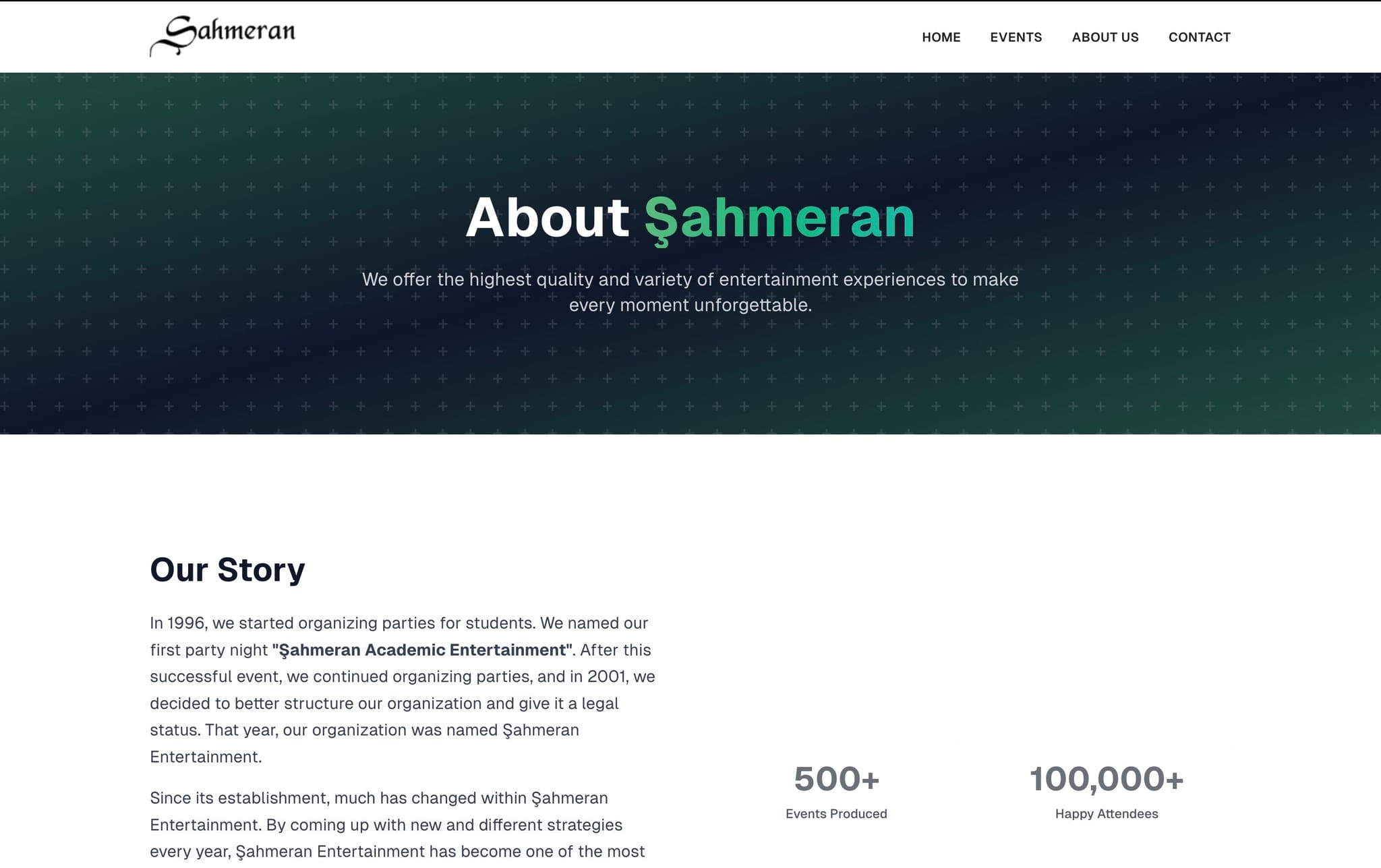 Şahmeran Entertainment projesi görsel 4 - Full Stack detay